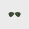 Clearance METAL FRAME 02 SUNGLASSES IN METAL WITH MINERAL GLASS LENSES Women Metal Frame | Categories·Round