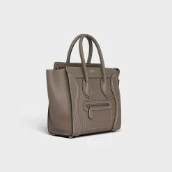 Discount Micro Luggage handbag in drummed calfskin Women More Lines·Other Lines