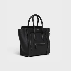 Best Micro Luggage handbag in drummed calfskin Women More Lines·Other Lines