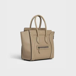 Discount Micro Luggage handbag in drummed calfskin Women More Lines·Other Lines