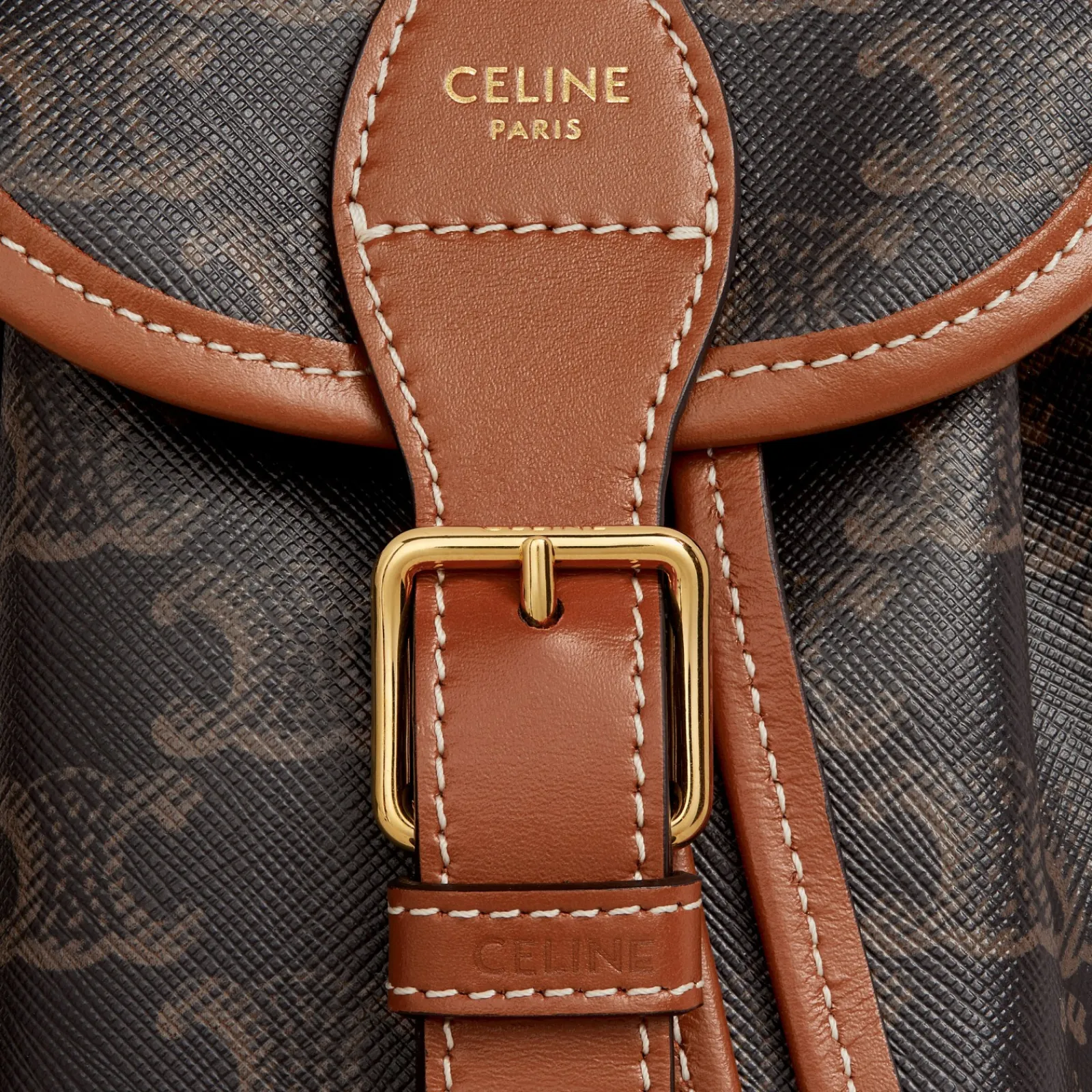 Best MINI BACKPACK FOLCO in Triomphe Canvas and calfskin Women Triomphe Canvas