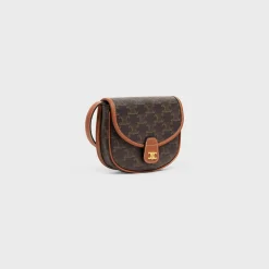 Online Mini Besace in Triomphe Canvas and calfskin Women Triomphe Canvas | Categories·Cross-Body Bags