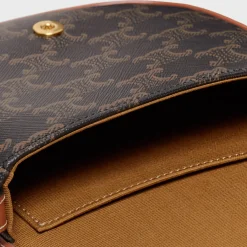 Online Mini Besace in Triomphe Canvas and calfskin Women Triomphe Canvas | Categories·Cross-Body Bags