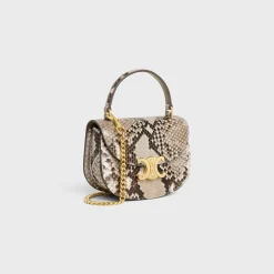 Sale MINI CHAIN BESACE CLEA in PYTHON Women More Lines·Clea