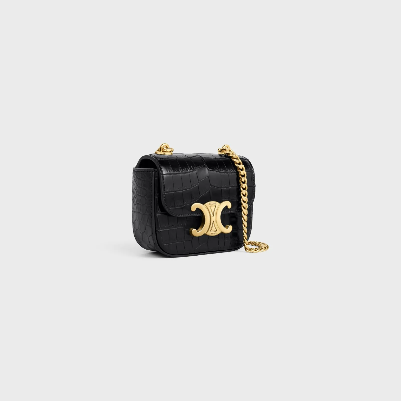 Fashion MINI CHAIN CLAUDE in NILOTICUS CROCODILE Women More Lines·Claude