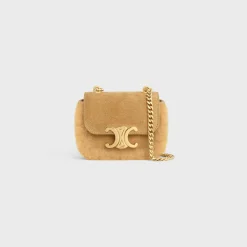 Discount MINI CHAIN CLAUDE in SUEDE CALFSKIN AND SHEARLING Women More Lines·Claude