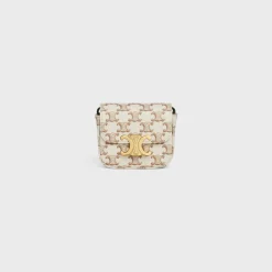 Discount MINI CLAUDE in TEXTILE WITH TRIOMPHE PRINT AND CALFSKIN Women More Lines·Claude