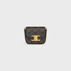Fashion MINI CLAUDE in TRIOMPHE CANVAS and calfskin Women Triomphe Canvas | More Lines·Claude