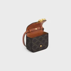 Fashion MINI CLAUDE in TRIOMPHE CANVAS and calfskin Women Triomphe Canvas | More Lines·Claude