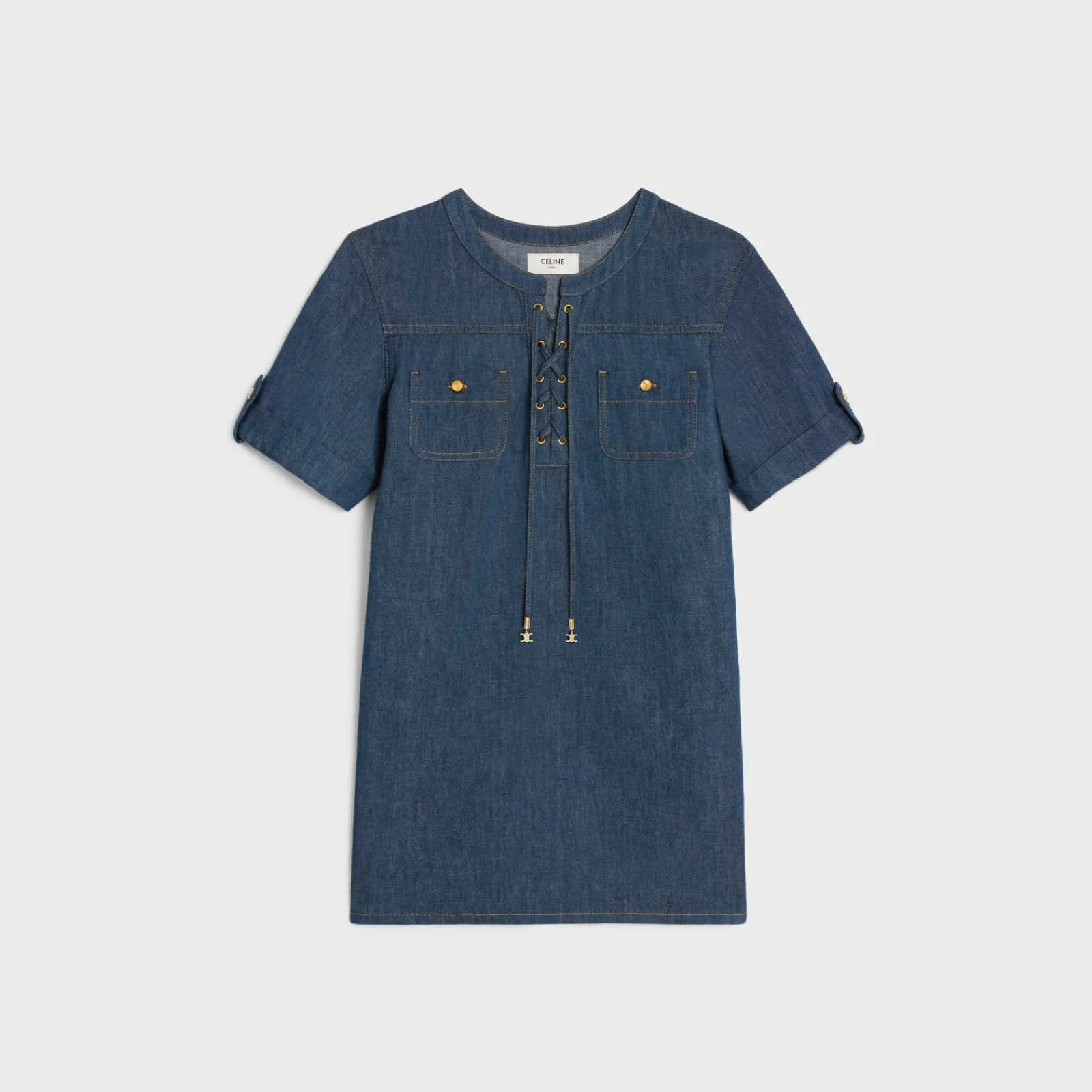 Online mini dress in dark ocean wash denim Women Dresses And Skirts | Denim