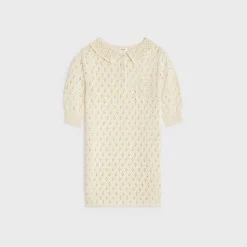 Clearance mini dress in pointelle cotton Women Dresses And Skirts