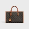 Sale mini horizontal cabas in Triomphe Canvas and calfskin Women Triomphe Canvas | Categories·Top-Handle Bags