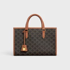 Sale mini horizontal cabas in Triomphe Canvas and calfskin Women Triomphe Canvas | Categories·Top-Handle Bags