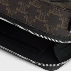 Discount MINI MESSENGER BOX in TRIOMPHE CANVAS AND CALFSKIN Triomphe Canvas | Categories·Cross-Body Bags