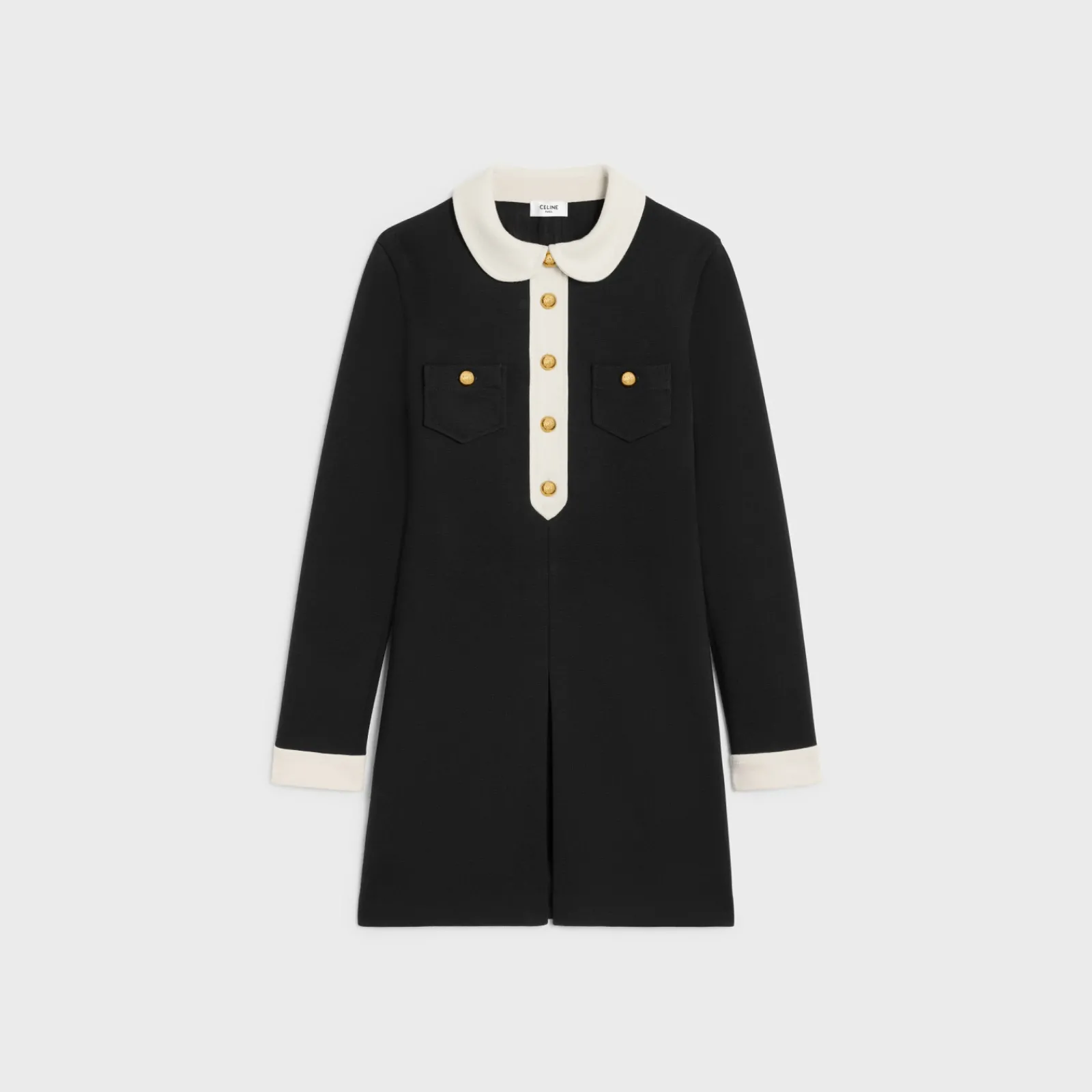 New mini trapeze dress in wool jersey Women Dresses And Skirts
