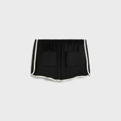 Hot mini Triomphe shorts in satin Women Pants And Shorts