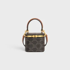 Hot MINI VANITY CASE in Triomphe Canvas and Calfskin Women Triomphe Canvas
