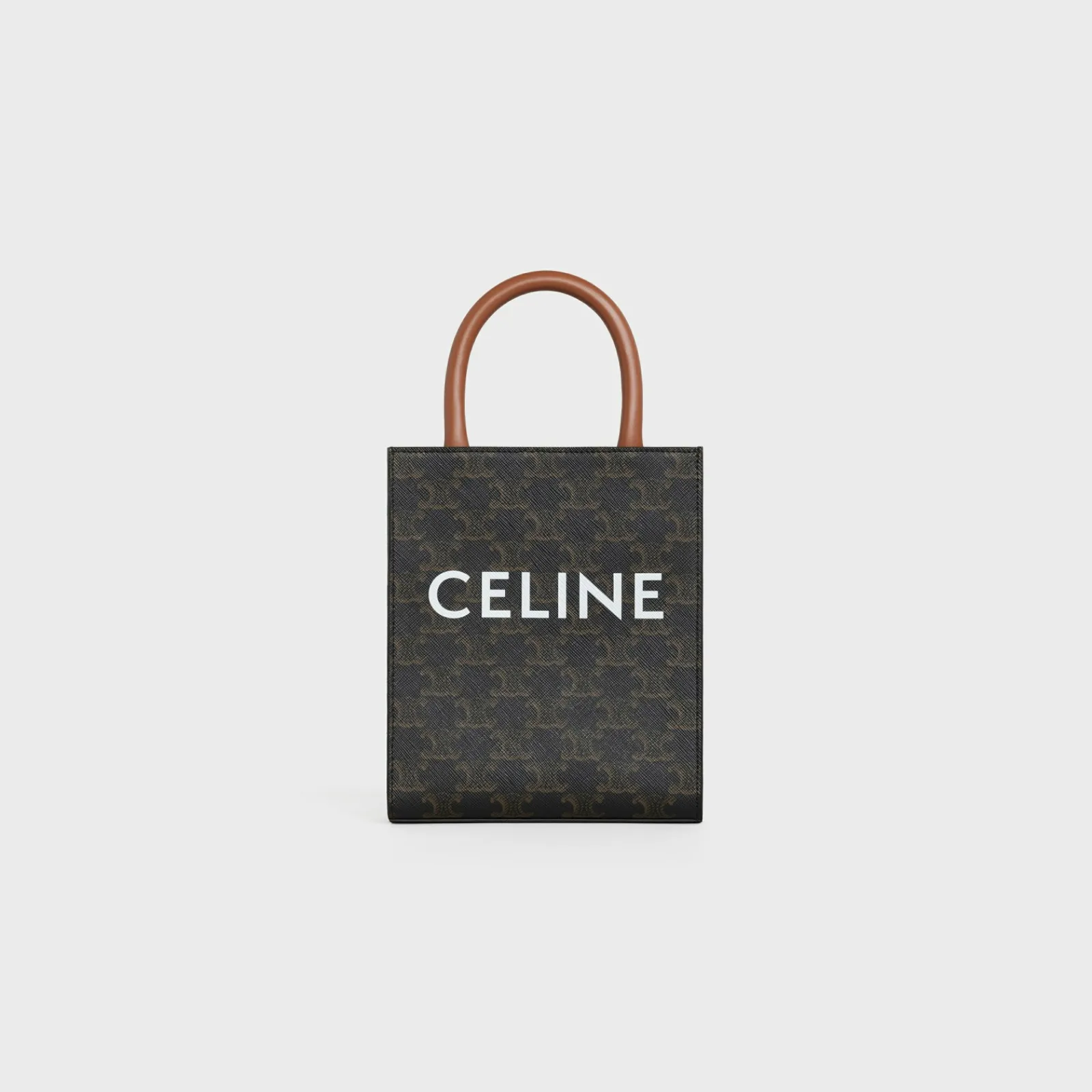 New Mini Vertical Cabas in Triomphe Canvas and calfskin with print Women Triomphe Canvas | Categories·Cross-Body Bags