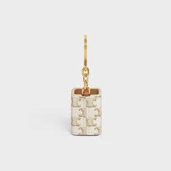 Best Miniature Perfume Holder Charm in Triomphe Canvas and calfskin Fragrances