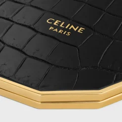 Discount MIRROR IN NILOTICUS CROCODILE AND BRASS Beauty Accessories | Travel