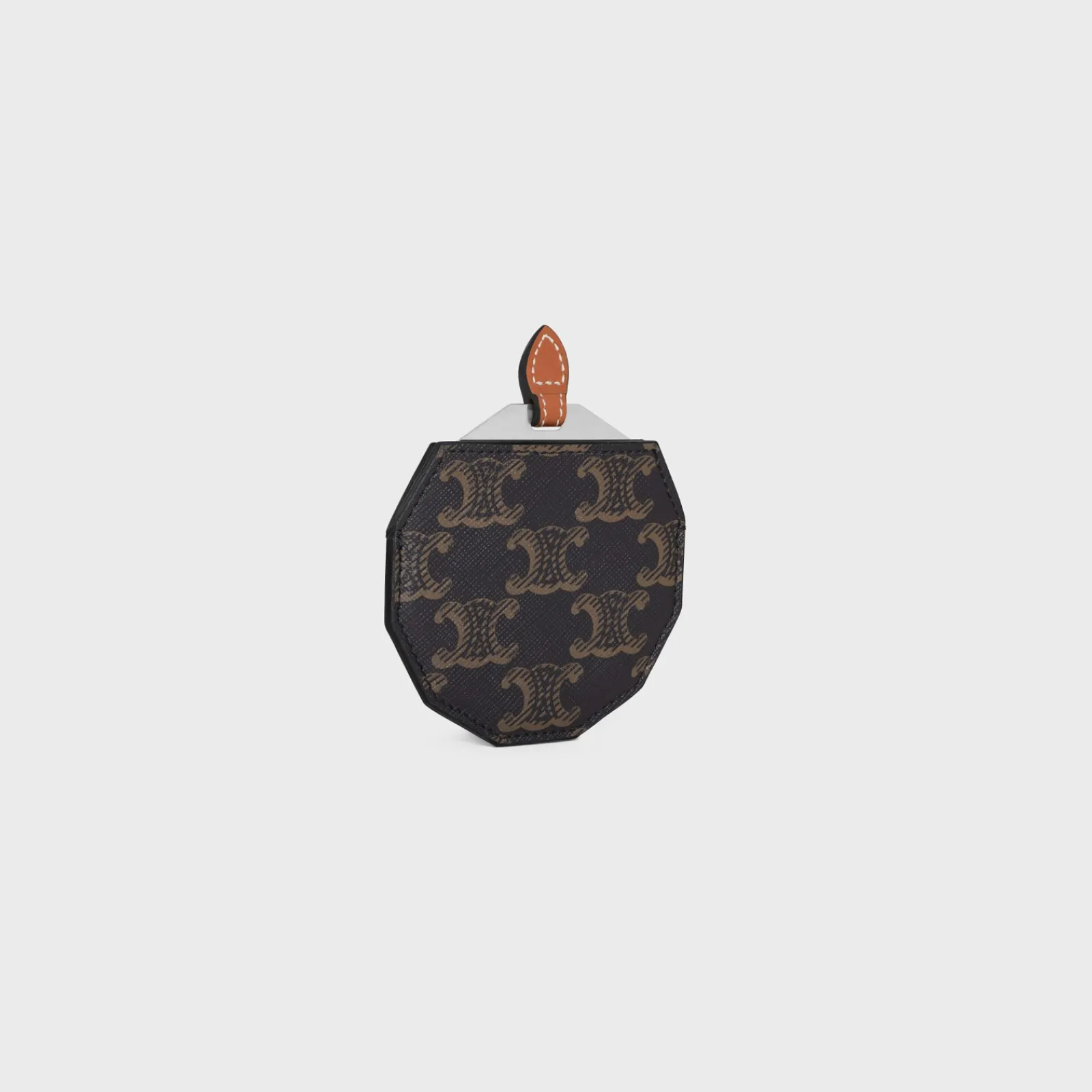 Hot MIRROR WITH POUCH IN TRIOMPHE CANVAS AND CALFSKIN Beauty Accessories | Travel