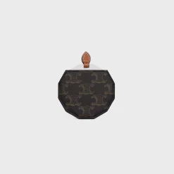 Hot MIRROR WITH POUCH IN TRIOMPHE CANVAS AND CALFSKIN Beauty Accessories | Travel
