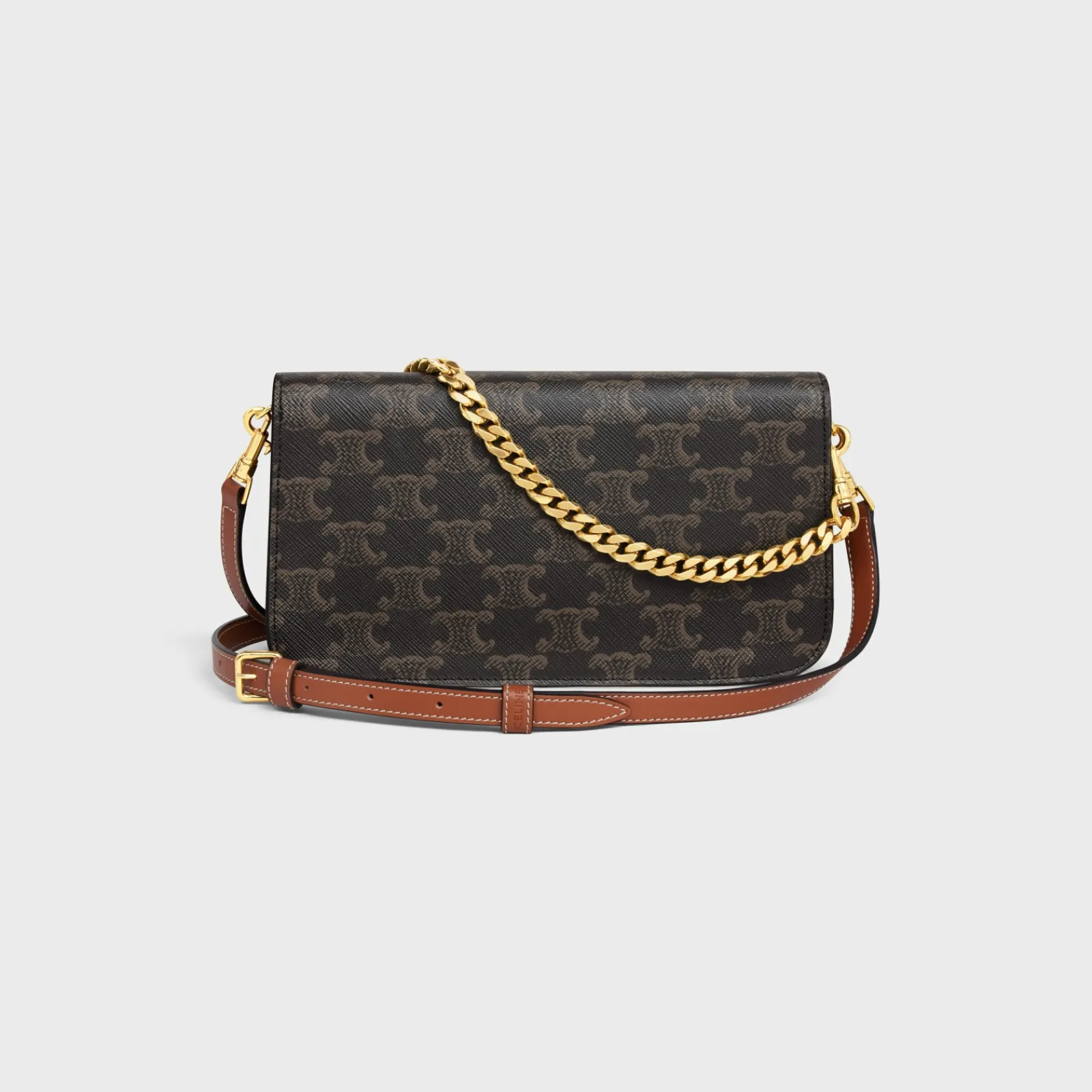 New MULTIPOCHETTE in TRIOMPHE CANVAS and calfskin Women Triomphe Canvas