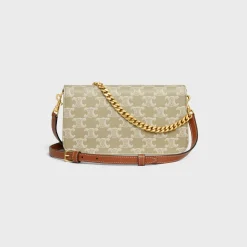 Hot MULTIPOCHETTE in TRIOMPHE CANVAS AND CALFSKIN Women Triomphe Canvas