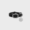 New NANO EXTRA THIN DOG COLLAR IN SUEDE CALFSKIN WITH STRASS Dog Accessories