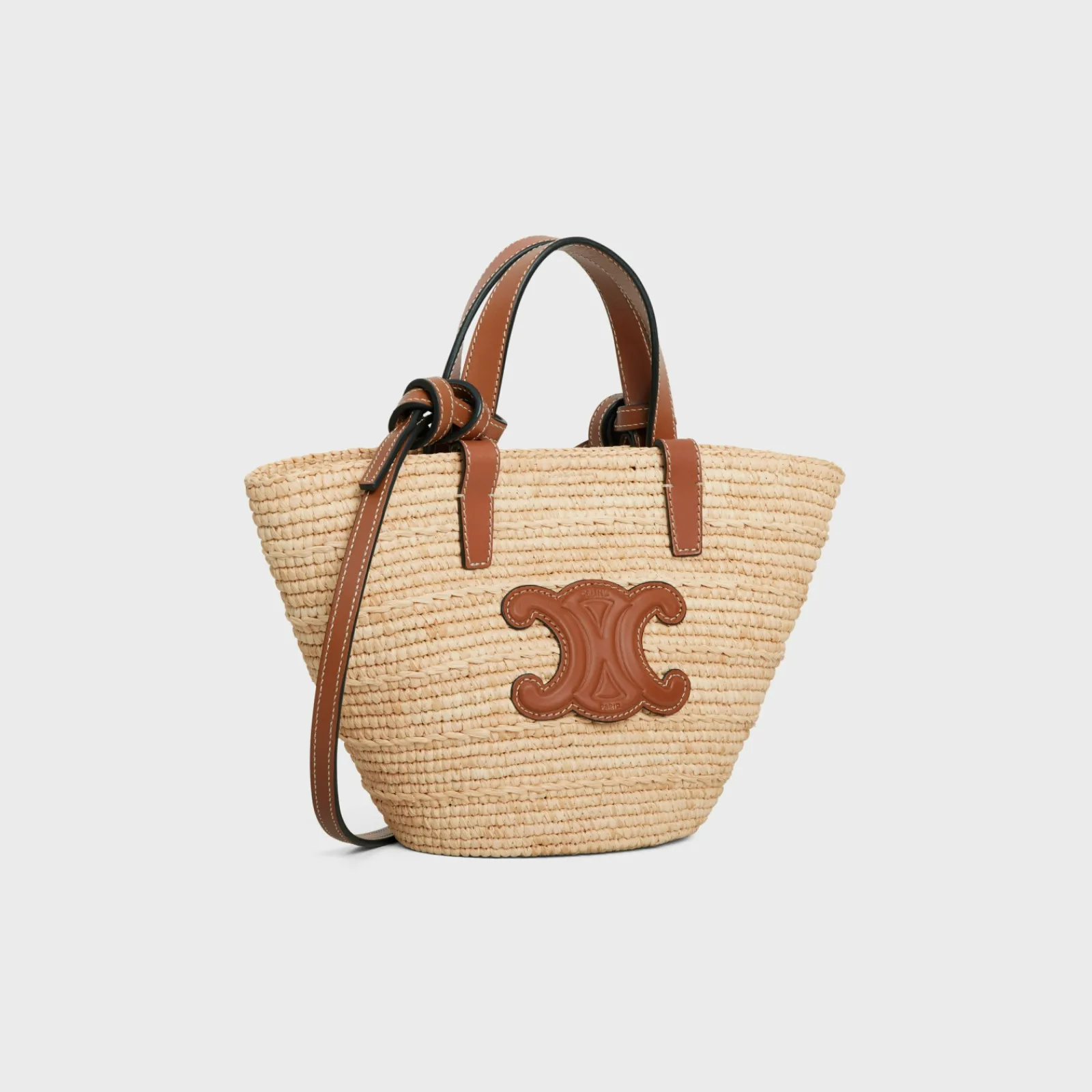 Outlet NANO SUPPLE CLASSIC PANIER in RAFFIA AND CALFSKIN Women More Lines·Other Lines