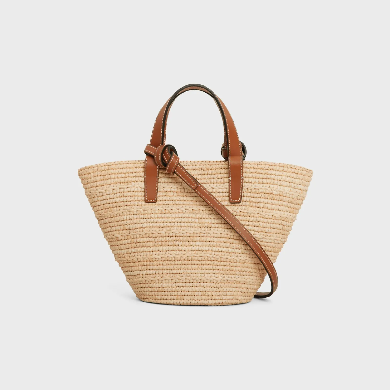 Outlet NANO SUPPLE CLASSIC PANIER in RAFFIA AND CALFSKIN Women More Lines·Other Lines