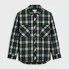 Hot overshirt in tartan cashmere Women Jackets