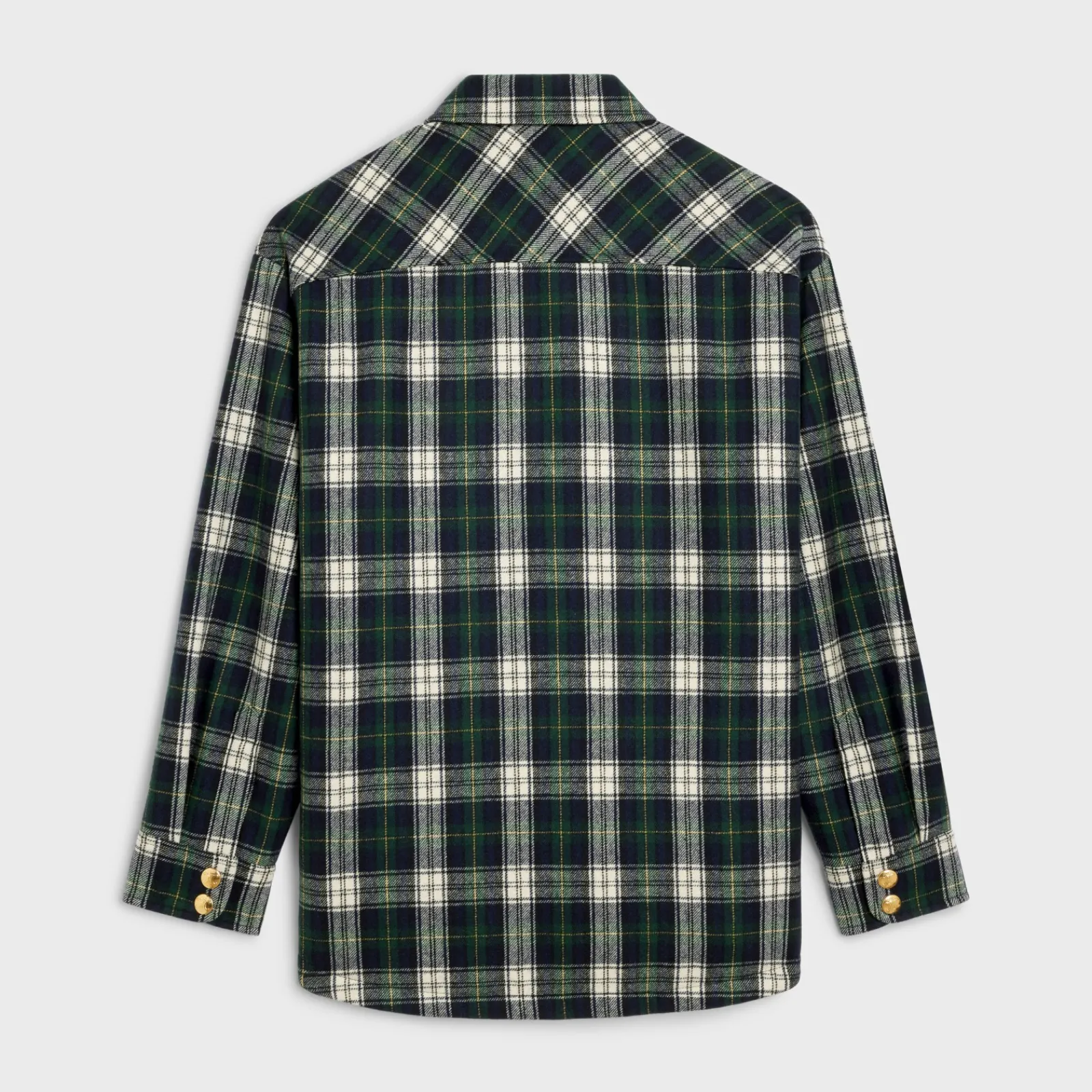 Hot overshirt in tartan cashmere Women Jackets