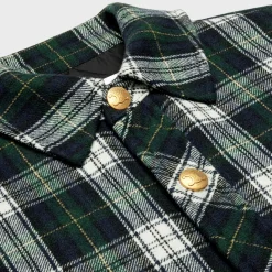 Hot overshirt in tartan cashmere Women Jackets