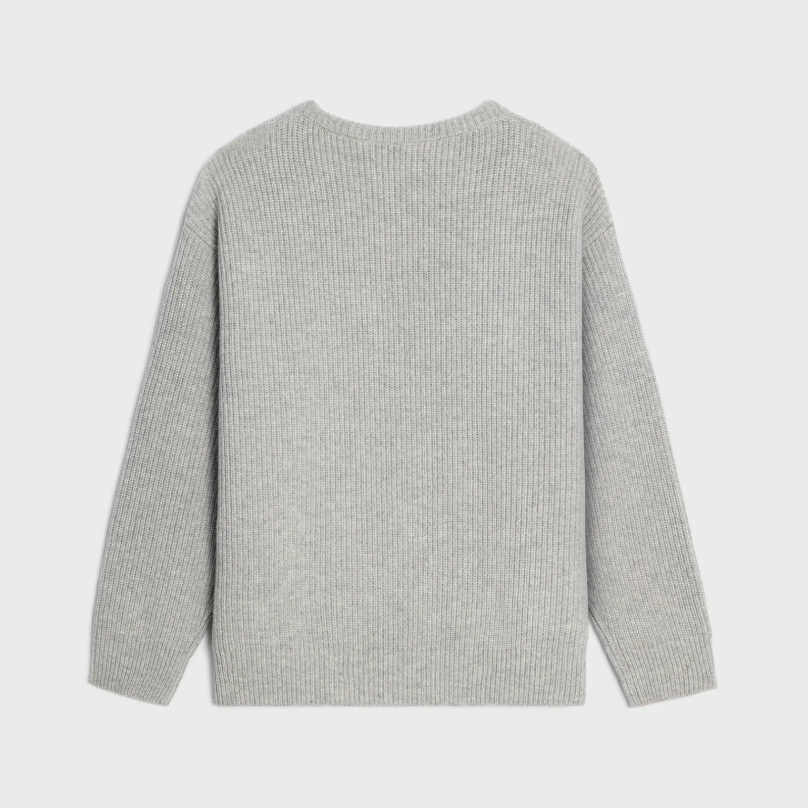 Outlet oversized sweater in ribbed wool Knitwear
