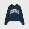 Outlet oversized sweatshirt in cotton fleece Women T-Shirts And Sweatshirts