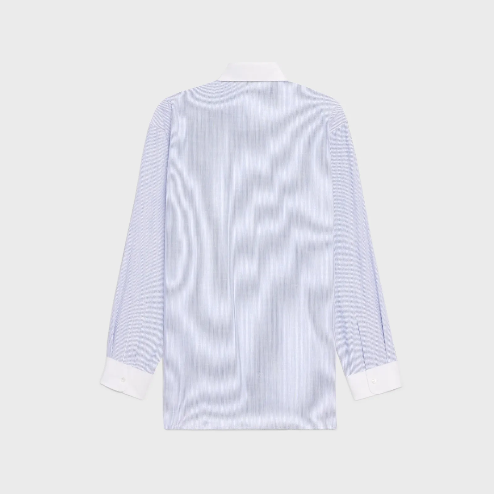 Outlet oversized shirt in striped chambray cotton Women Shirts And Tops