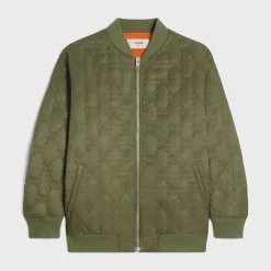 Sale oversized triomphe teddy jacket in nylon twill Women Jackets