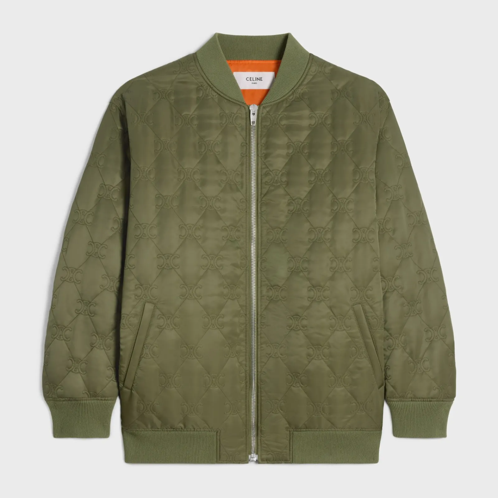 Sale oversized triomphe teddy jacket in nylon twill Women Jackets