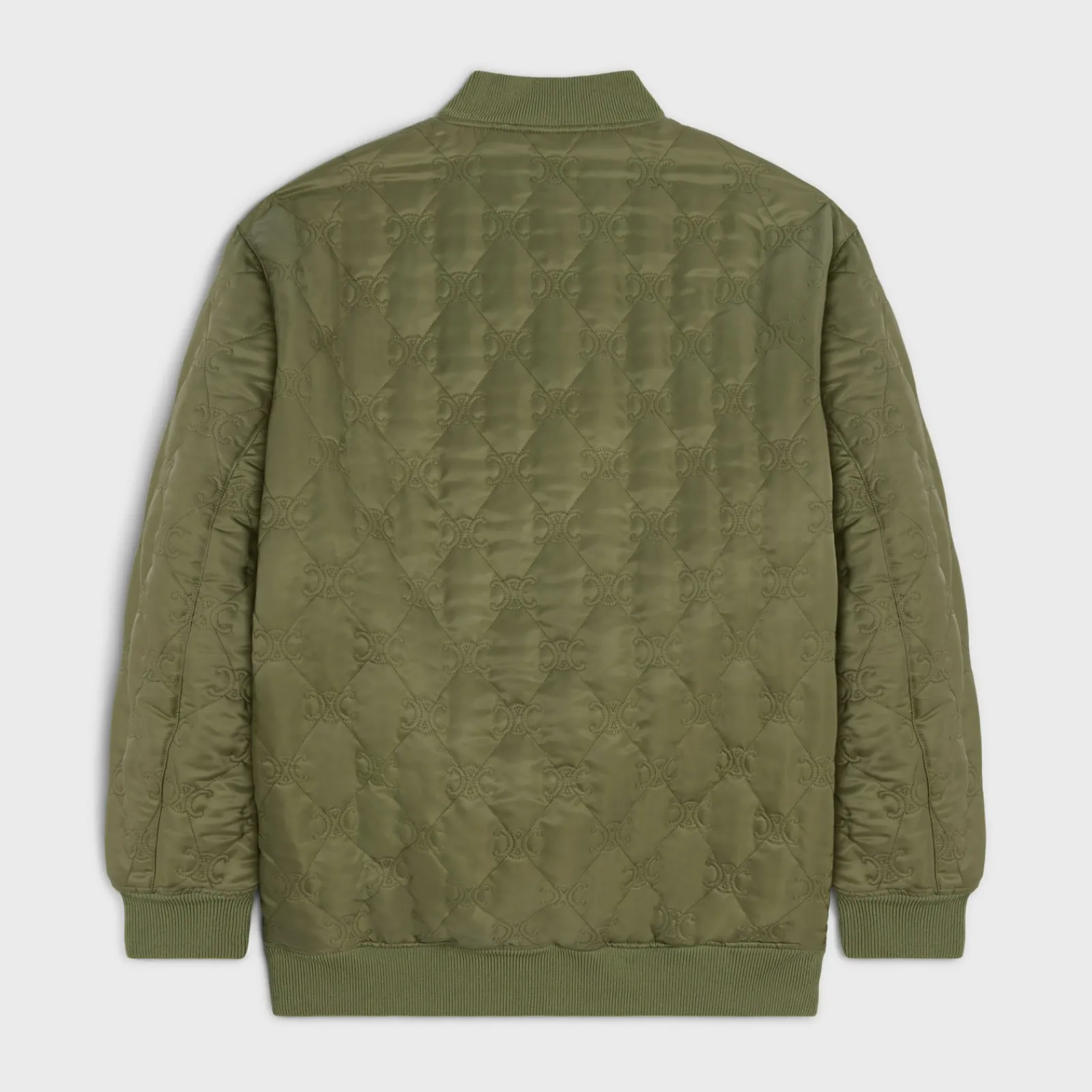Sale oversized triomphe teddy jacket in nylon twill Women Jackets