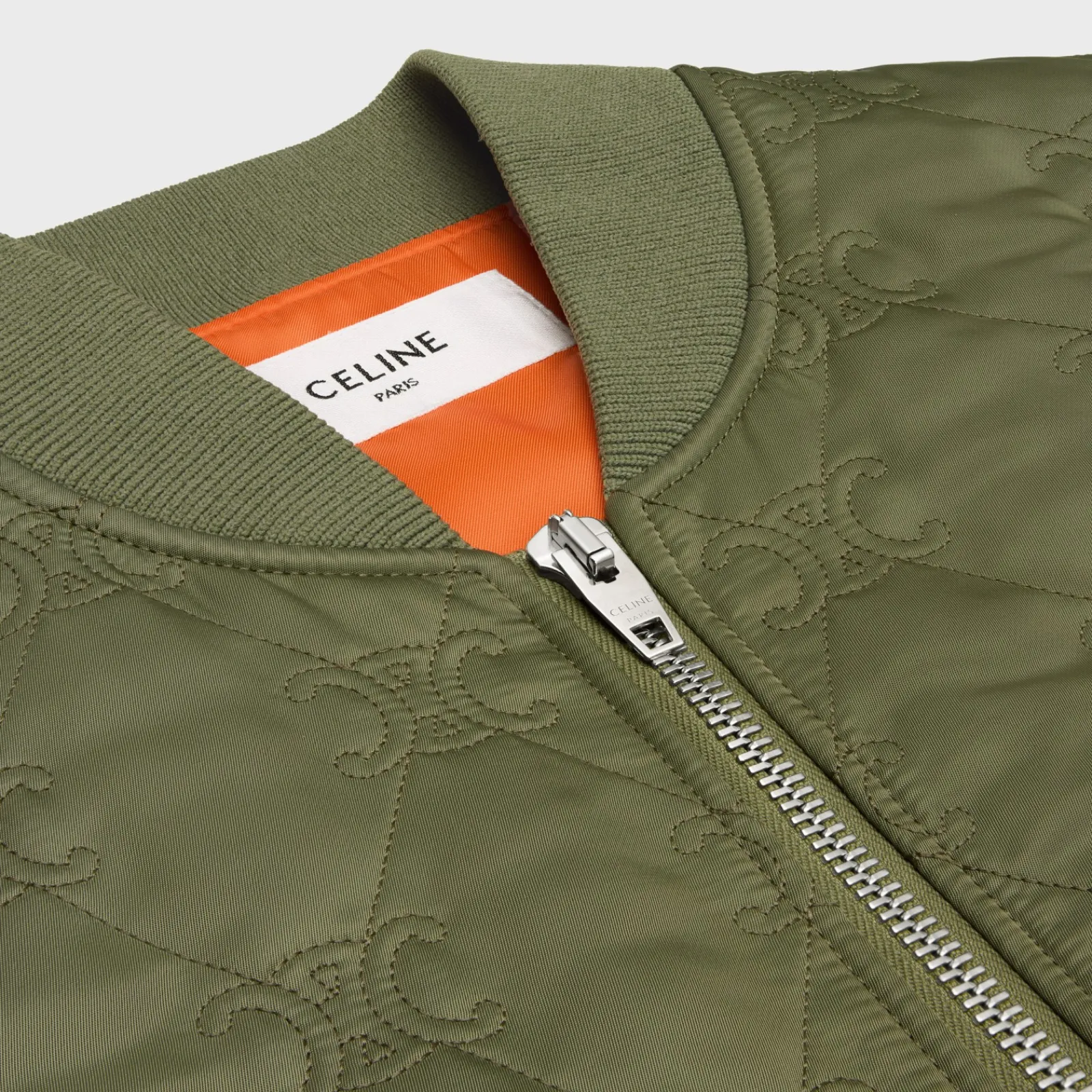 Sale oversized triomphe teddy jacket in nylon twill Women Jackets