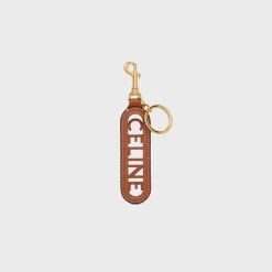 Hot PERFORATED KEYRING CHARM IN SMOOTH CALFSKIN Women Categories·Straps And Accessories
