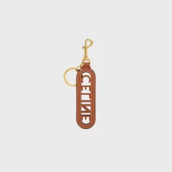 Hot PERFORATED KEYRING CHARM IN SMOOTH CALFSKIN Women Categories·Straps And Accessories