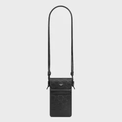 Clearance PHONE POUCH in Calfskin with triomphe embossed Categories·Ech Accessories