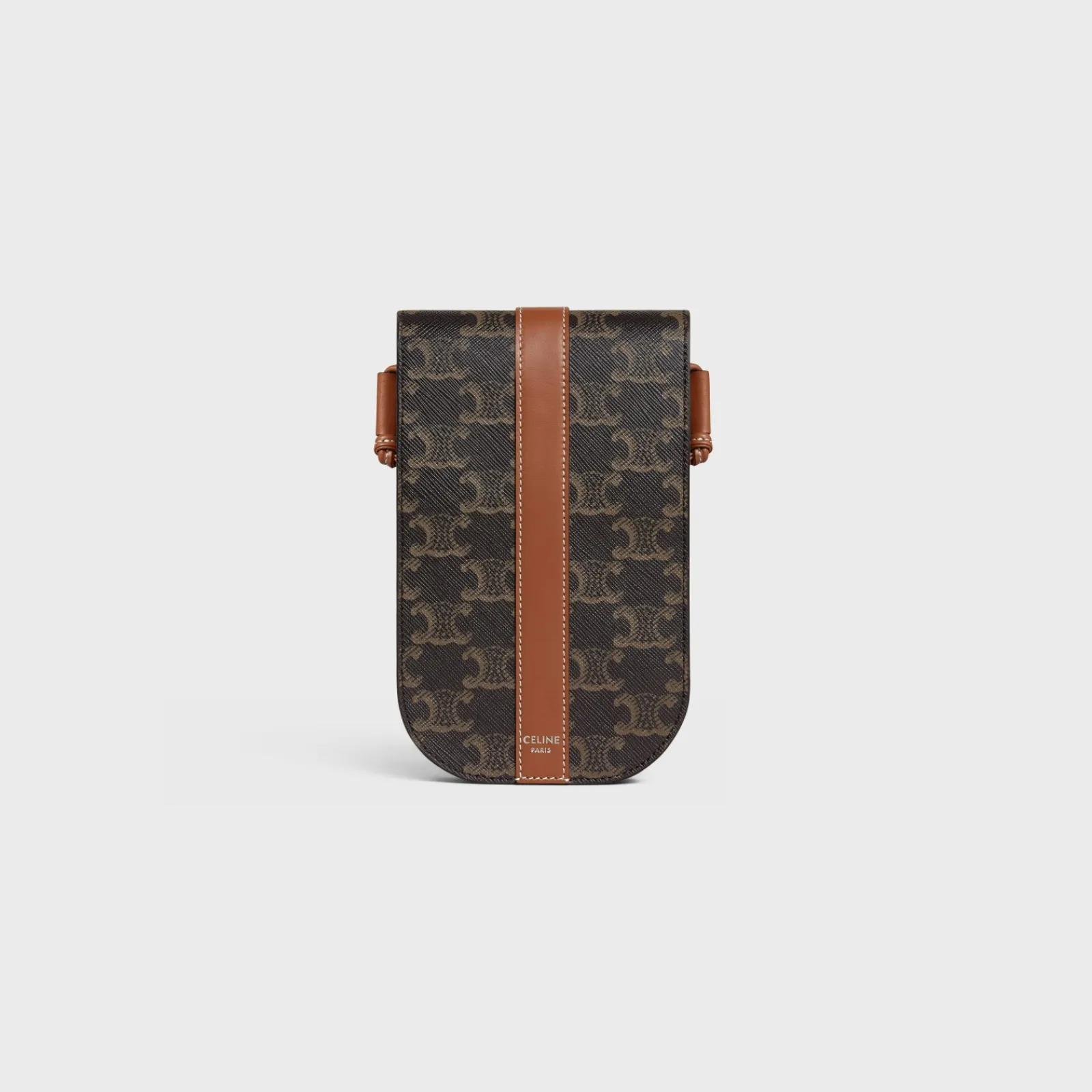 Discount Phone Pouch in Triomphe Canvas and Calfskin Triomphe Canvas | Categories·Ech Accessories