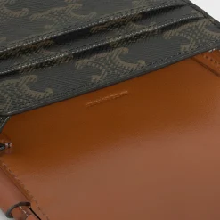 Discount Phone Pouch in Triomphe Canvas and Calfskin Triomphe Canvas | Categories·Ech Accessories