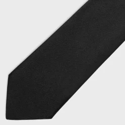 Outlet plain tie in silk satin Hats And Soft Accessories