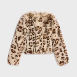 New pure collar jacket in goat cashmere Women Jackets | Leather And Shearling