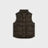 Sale quilted vest in monogram nylon Women Jackets | Coats