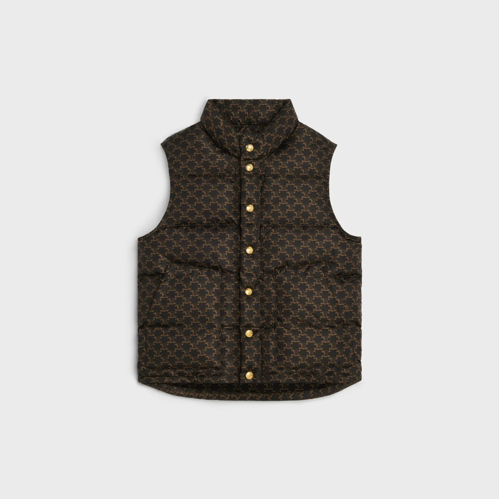 Sale quilted vest in monogram nylon Women Jackets | Coats